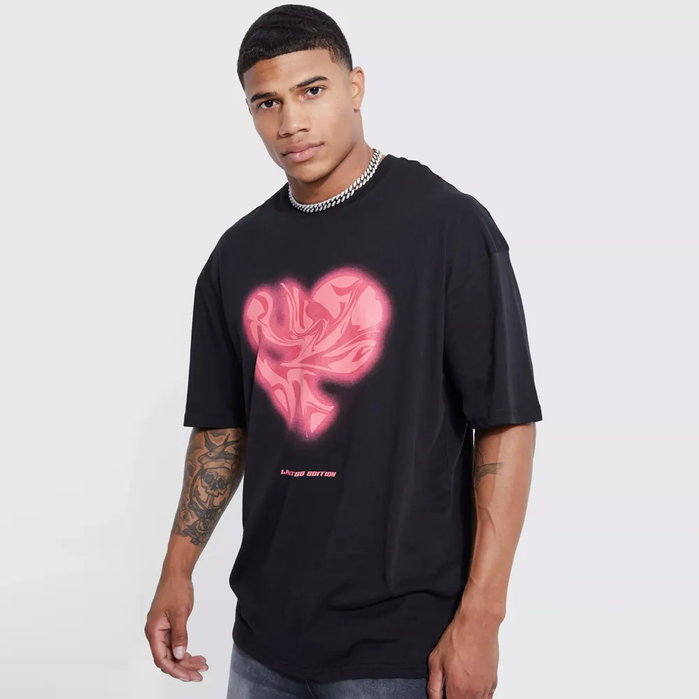 Oversized Washed Worldwide Floral Graphic T-shirt